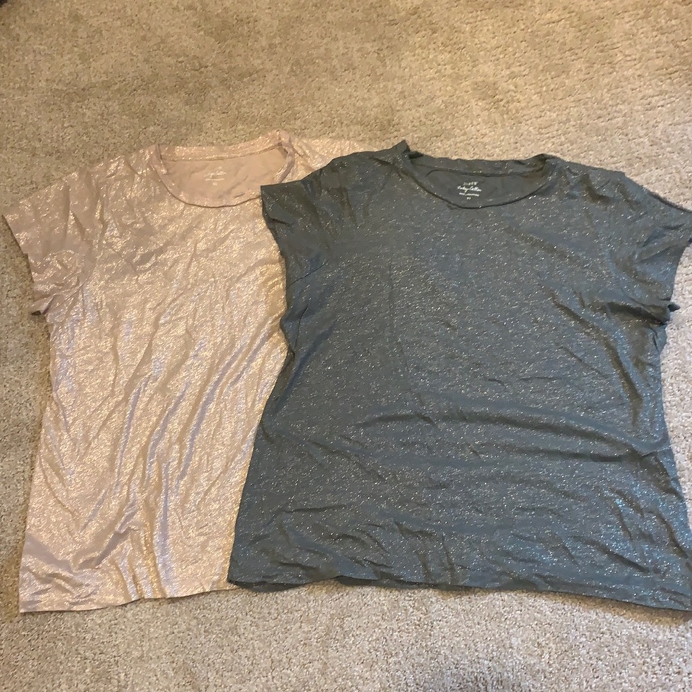 Women’s J.Crew XL shimmer tshirts